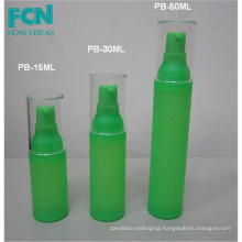 Quality pump bottle cosmetic packaging airless bottle skin care green